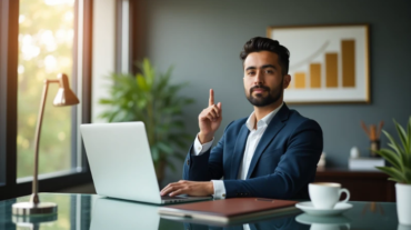 Man with a laptop